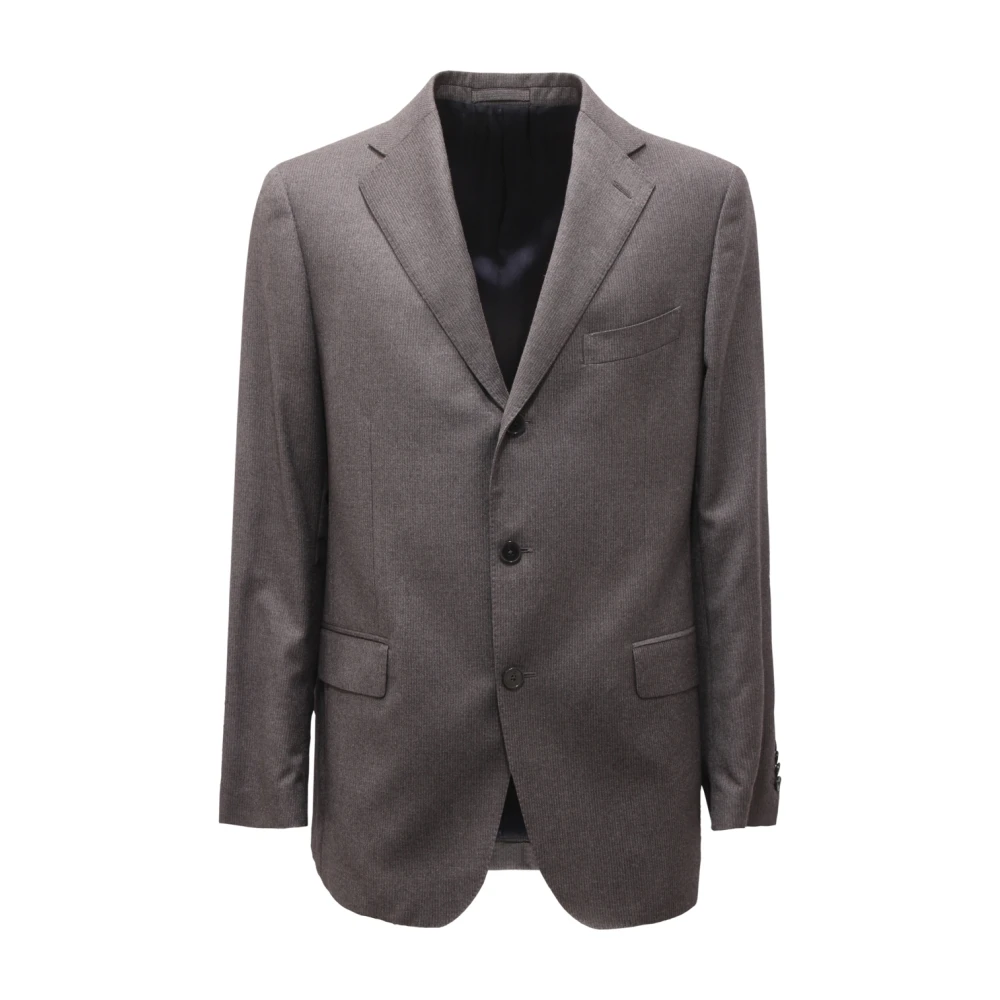 Lardini Men's Gray Pinstripes Wool Suit