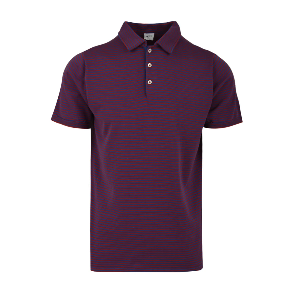 Aspesi Blauwe Polo Shirt voor Heren Purple Heren