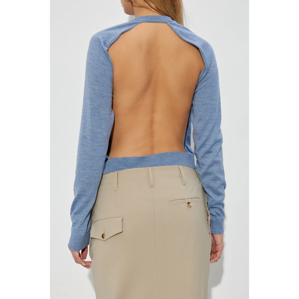 Moschino Cardigan met uitsparing Blue Dames