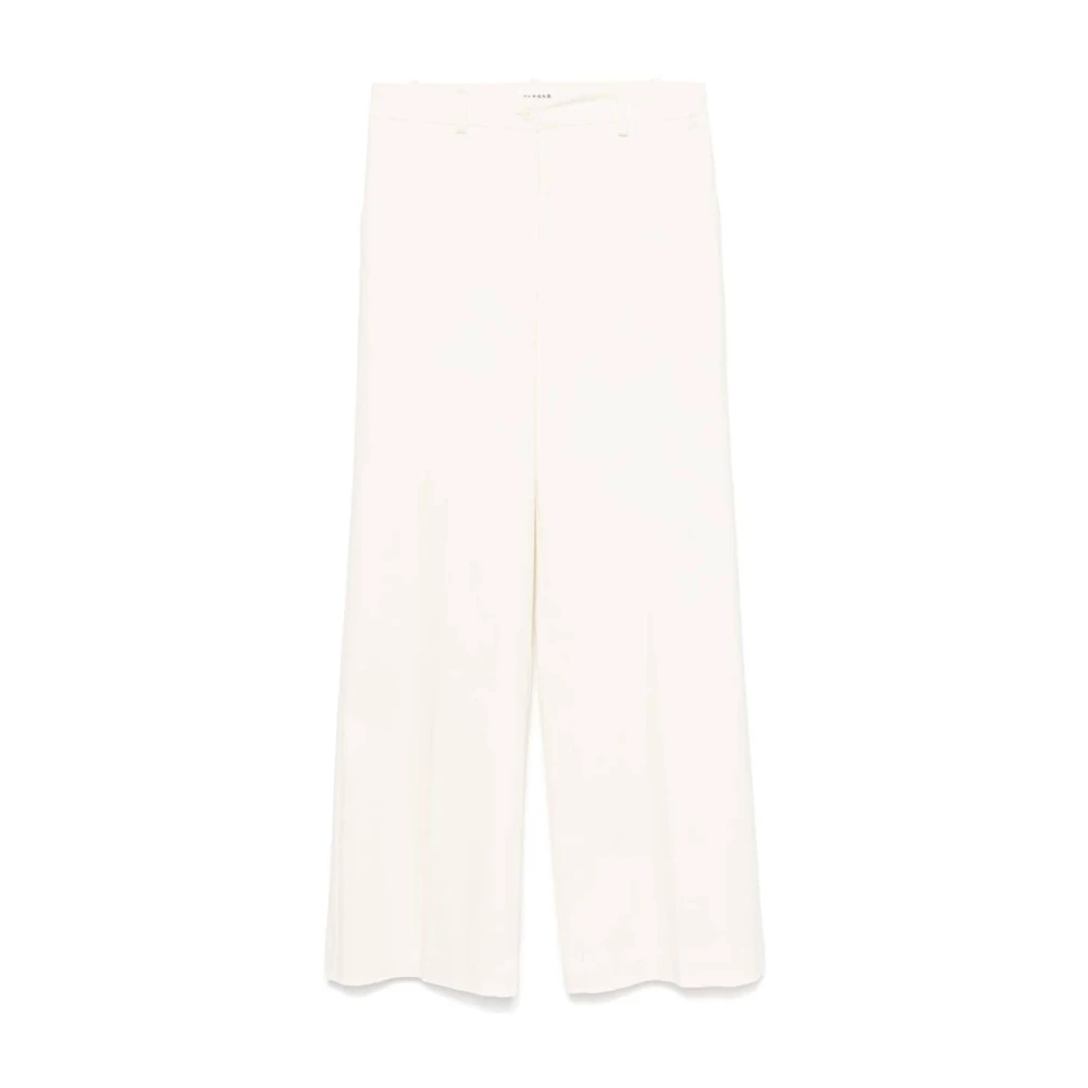 P.a.r.o.s.h. Witte Textuur Katoenen Broek White Dames