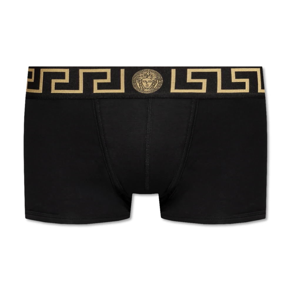 Versace Herr Svart Underkläder S, Bomull, Bomullsboxershorts