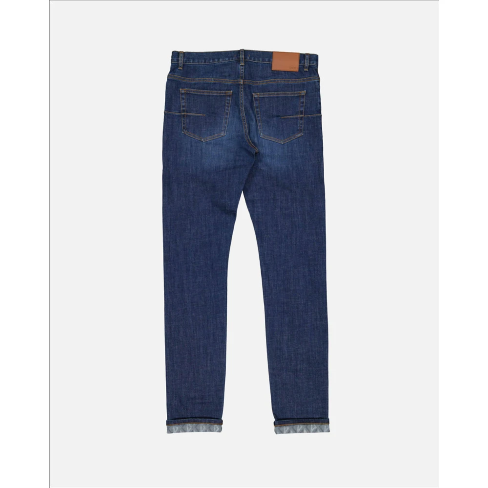 Dior Slim-Fit Ruwe Denim Jeans Blue Heren