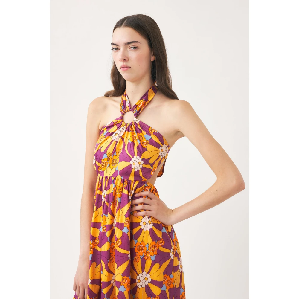 Antik batik Open rug maxi jurk Alicia Multicolor Dames