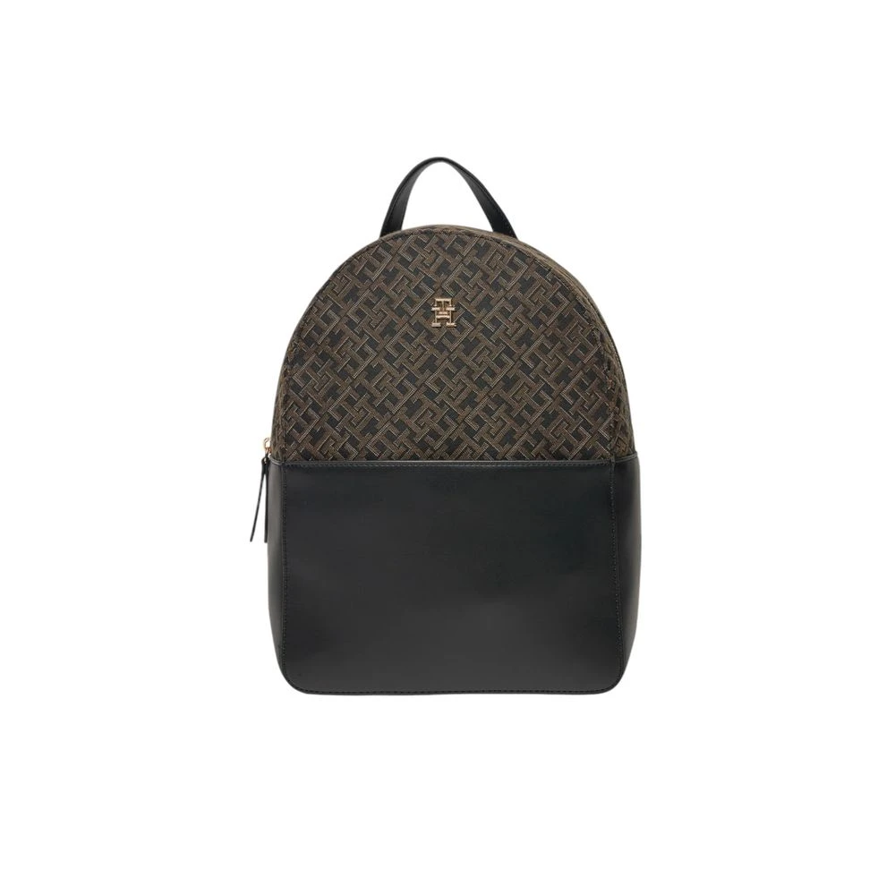 Tommy Hilfiger Zwarte Polyethyleen Rugzak Dames Tassen Black Dames