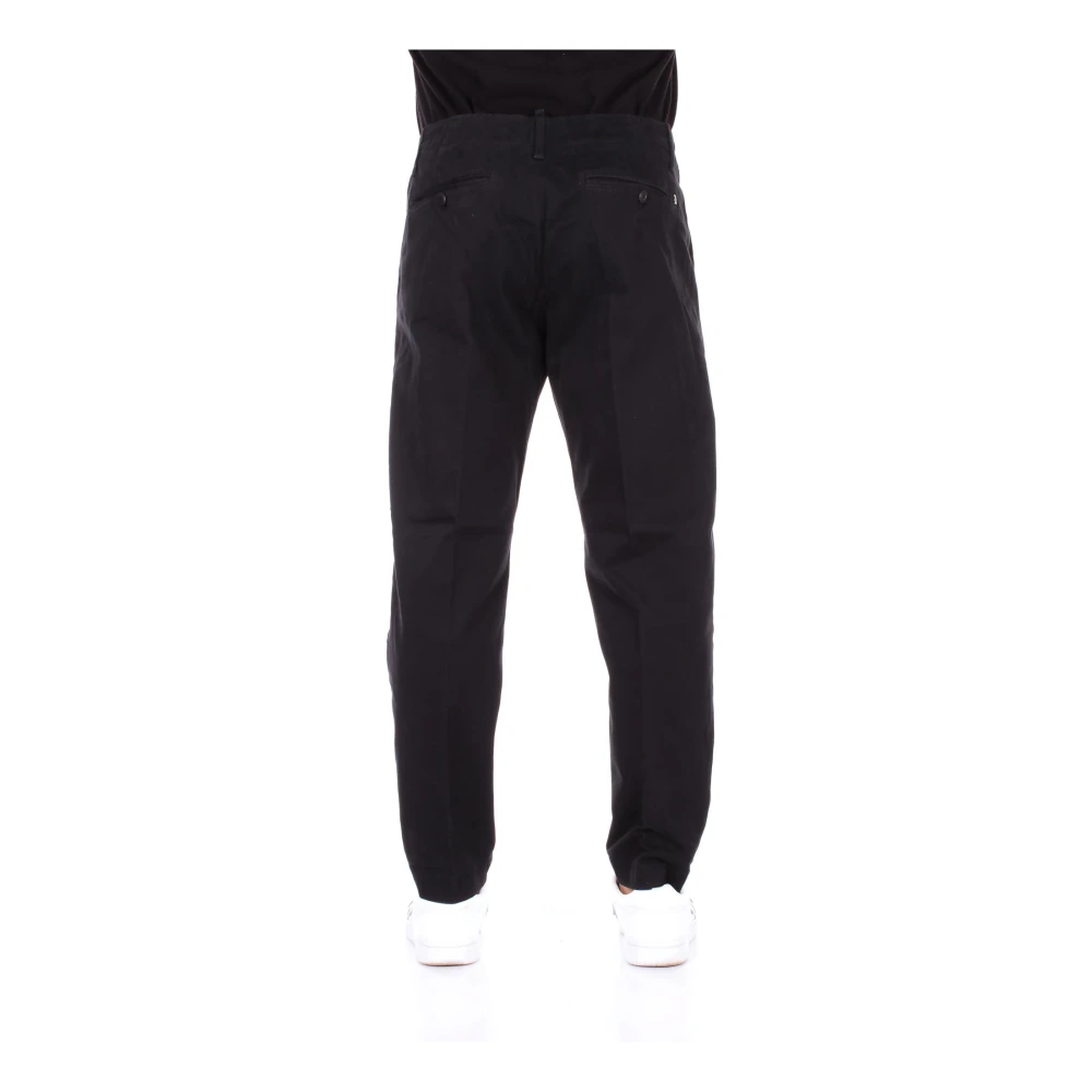 Dondup Zwarte Broek met Achterlogo Black Heren