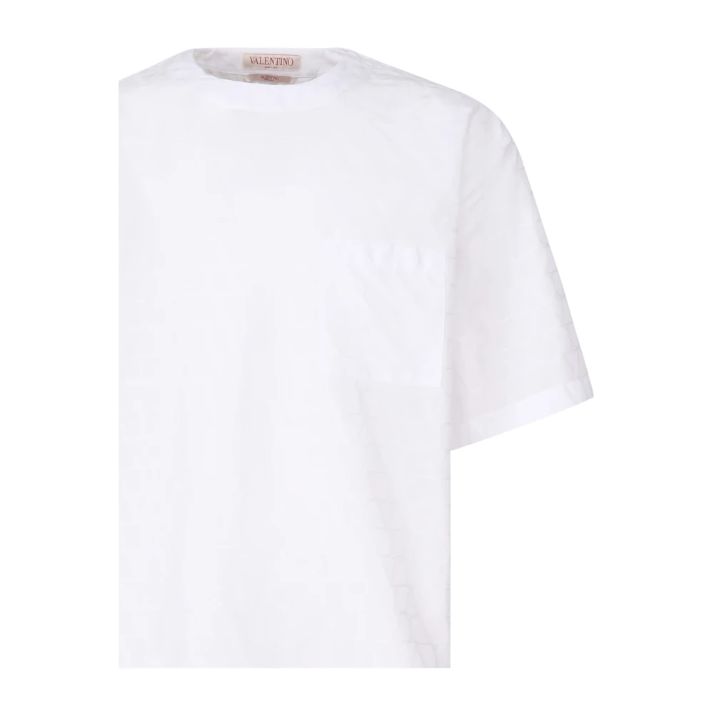 Valentino Garavani Witte T-shirts en Polos met Toile Iconographe motief White Heren