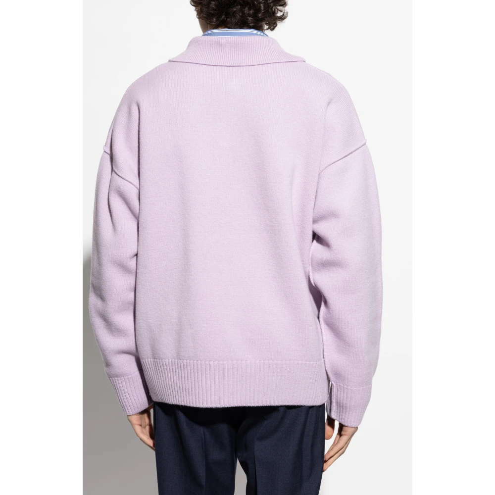 Ami Paris Polotrui Purple Heren
