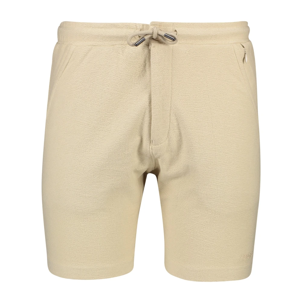 Airforce Slim Fit Katoenen Shorts Beige Heren