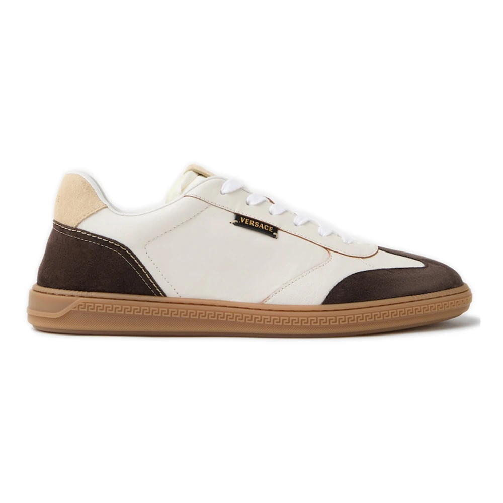 Versace Men's White Greca Sneaker - Sneakers - 10 Uk - Shoes