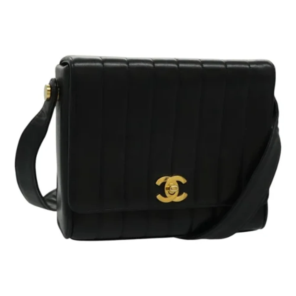 Chanel Vintage Pre-owned Leather chanel-bags Black Dames