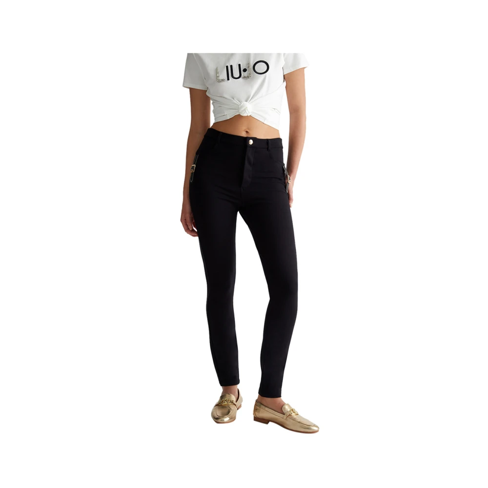 Liu Jo Zwarte Elegant Veelzijdige Broek Black Dames