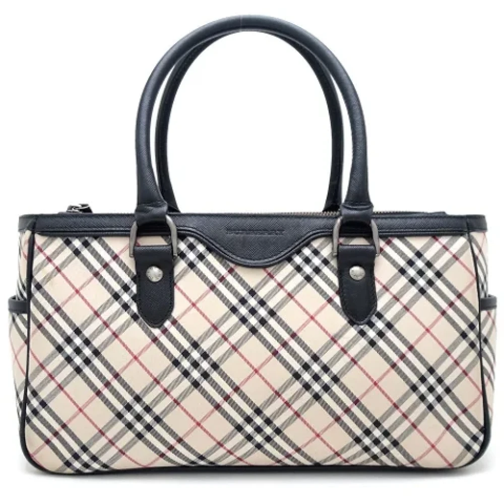 Burberry Vintage Pre-owned Canvas handbags Beige Dames