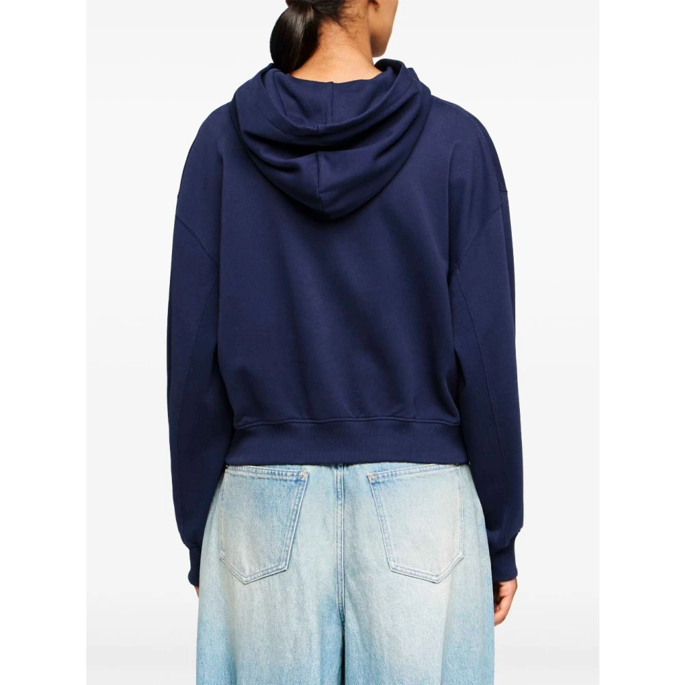 JW Anderson Blauwe Anker Logo Sweater Hoodie Blue Dames
