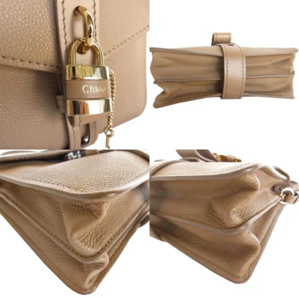 Chloé Pre-owned Leather handbags Beige Dames