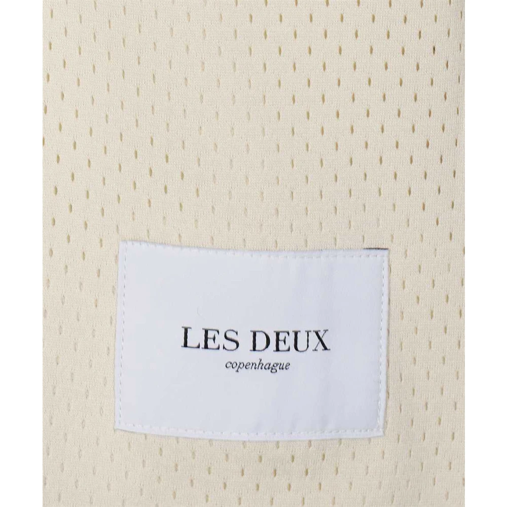 Les Deux Sportieve Tanktop met Contrasterende Randen Beige Heren