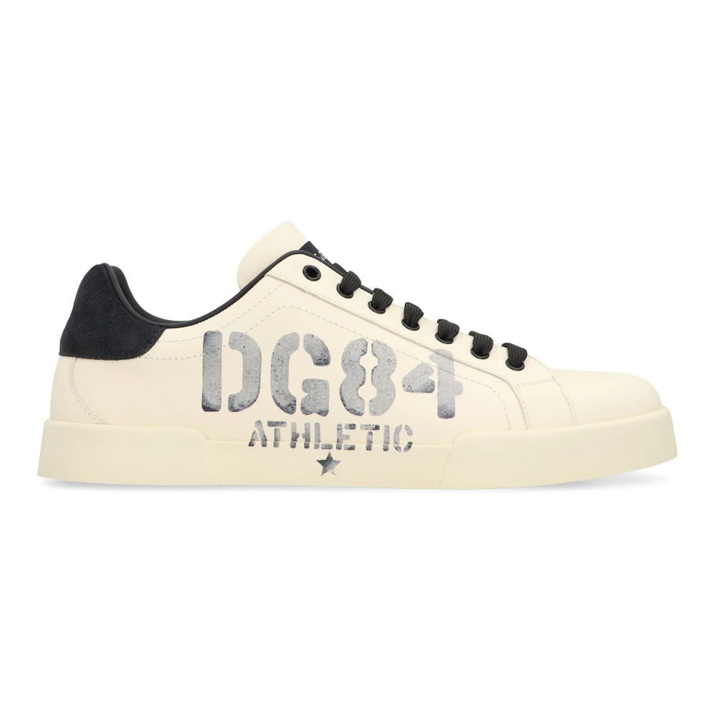 Dolce & Gabbana Men's Gray Sneakers, 9 Uk, Portofino Low-Top Trainers