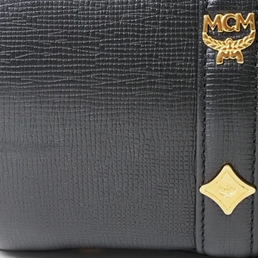 MCM Pre-owned Leather handbags Black Dames