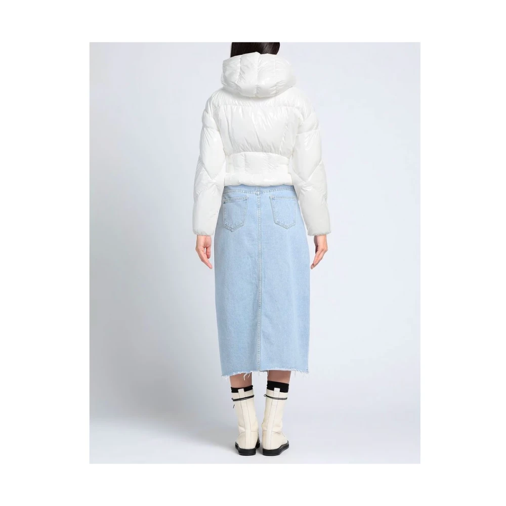 pinko Witte Polyester Jas & Mantel White Dames