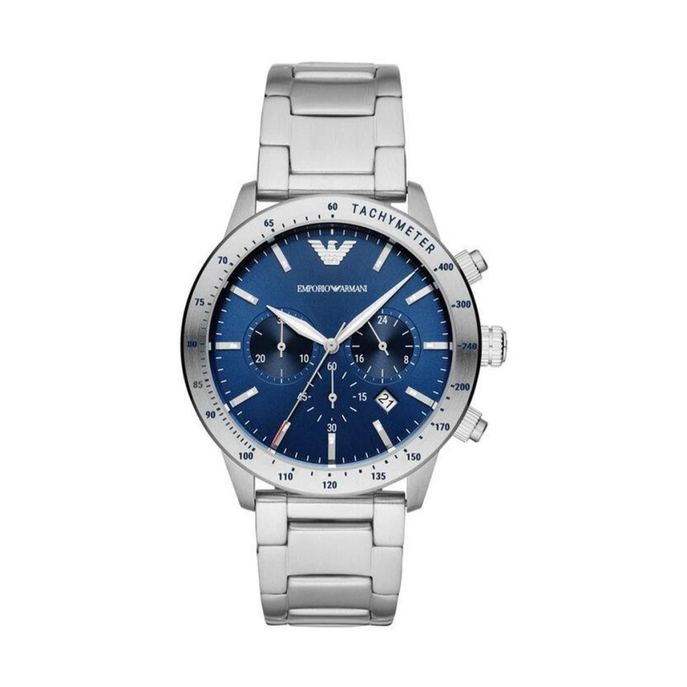 Emporio Armani Uomo Grigio - Orologio Mario Cronografo - Accessories - One Size
