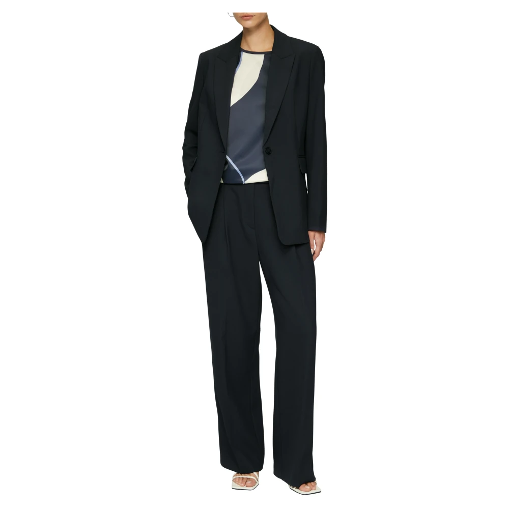 s.Oliver Viscose Blend Indoor Blazer Blue Dames