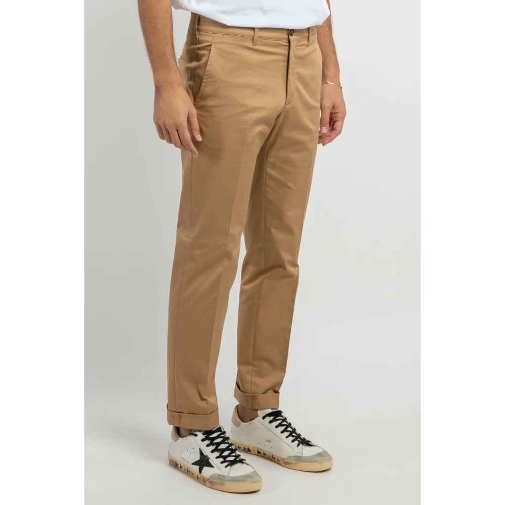 Golden Goose Slim-fit katoenen chino`s Beige Heren