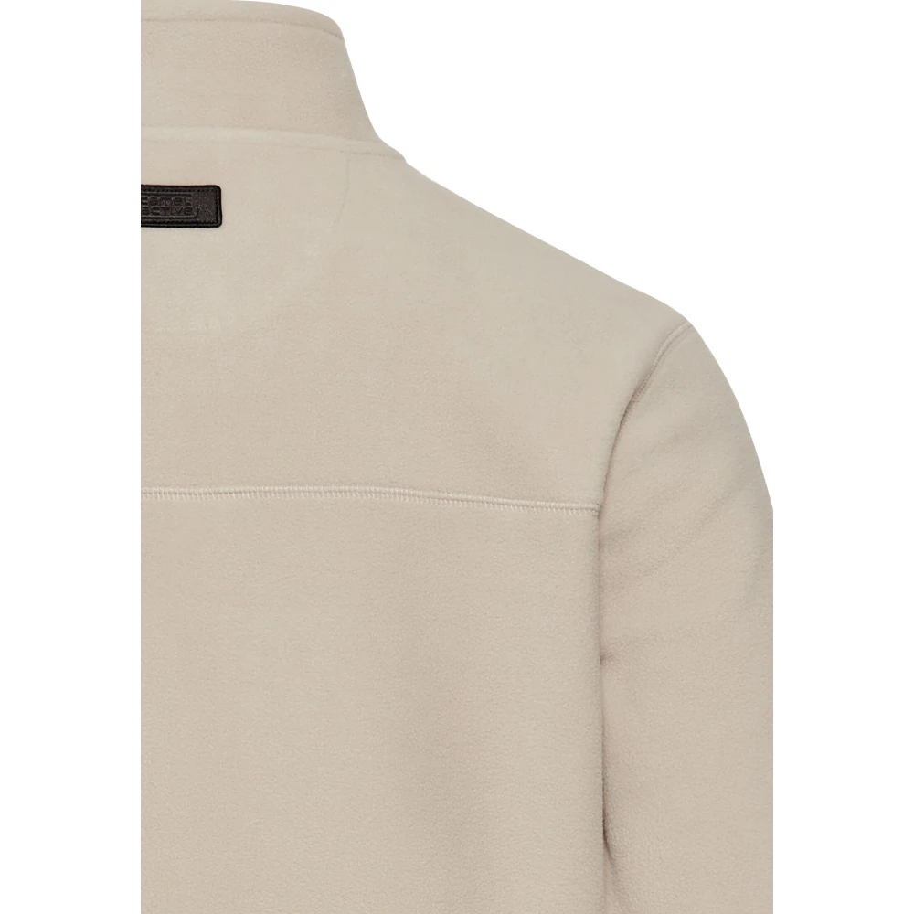 camel active Stijlvol Fleecejack met Opstaande Kraag Beige Heren