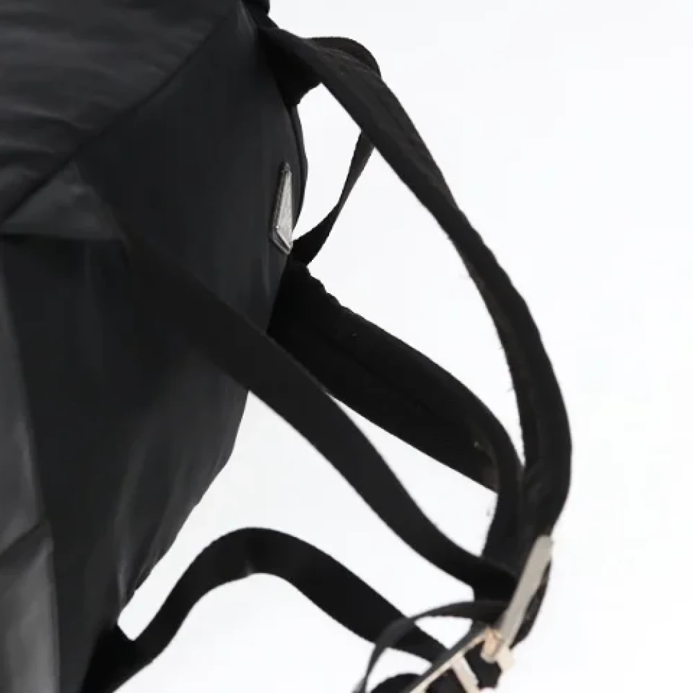 Prada Vintage Pre-owned Fabric backpacks Black Dames