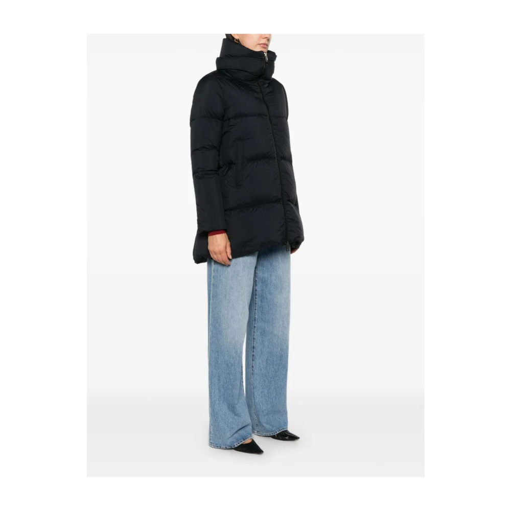 Herno Winterjassen Zwart Piumino Stijl Black Dames