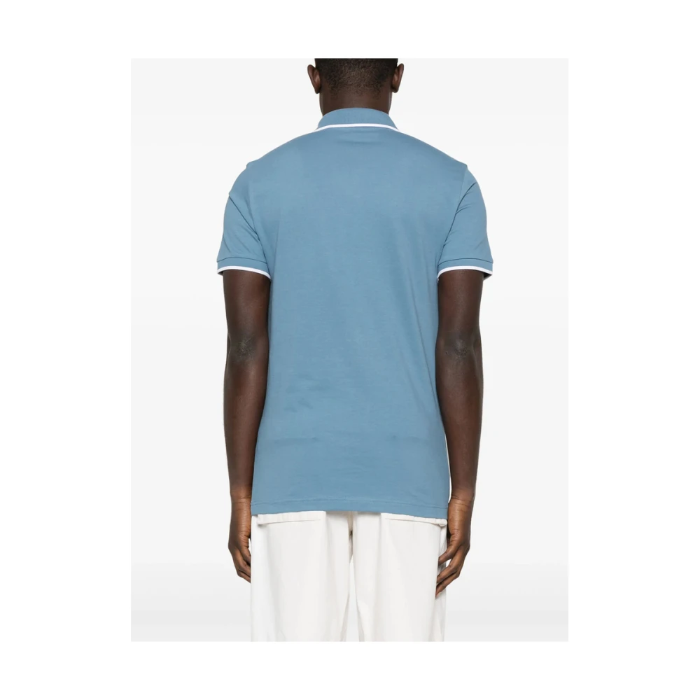 Hugo Boss Blauwe Polo Sweater met Korte Mouwen Blue Heren