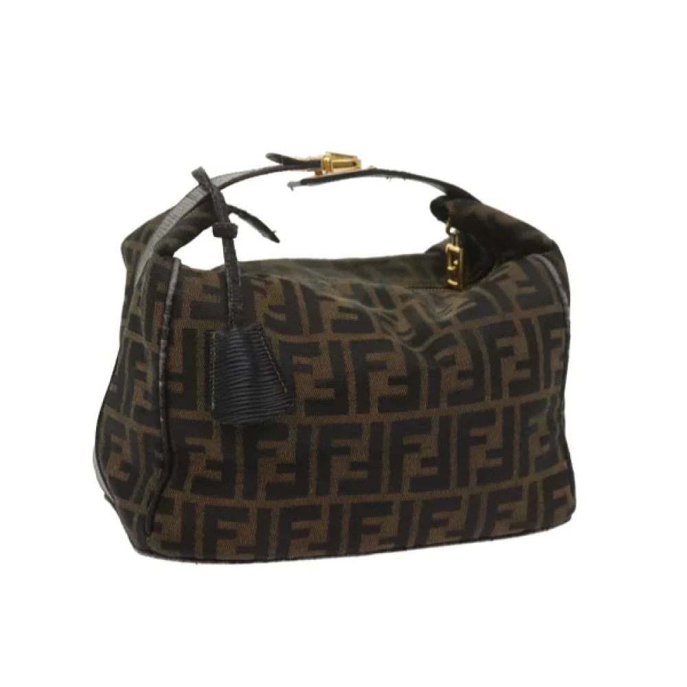 Fendi Vintage Pre-owned Canvas handbags Brown Dames