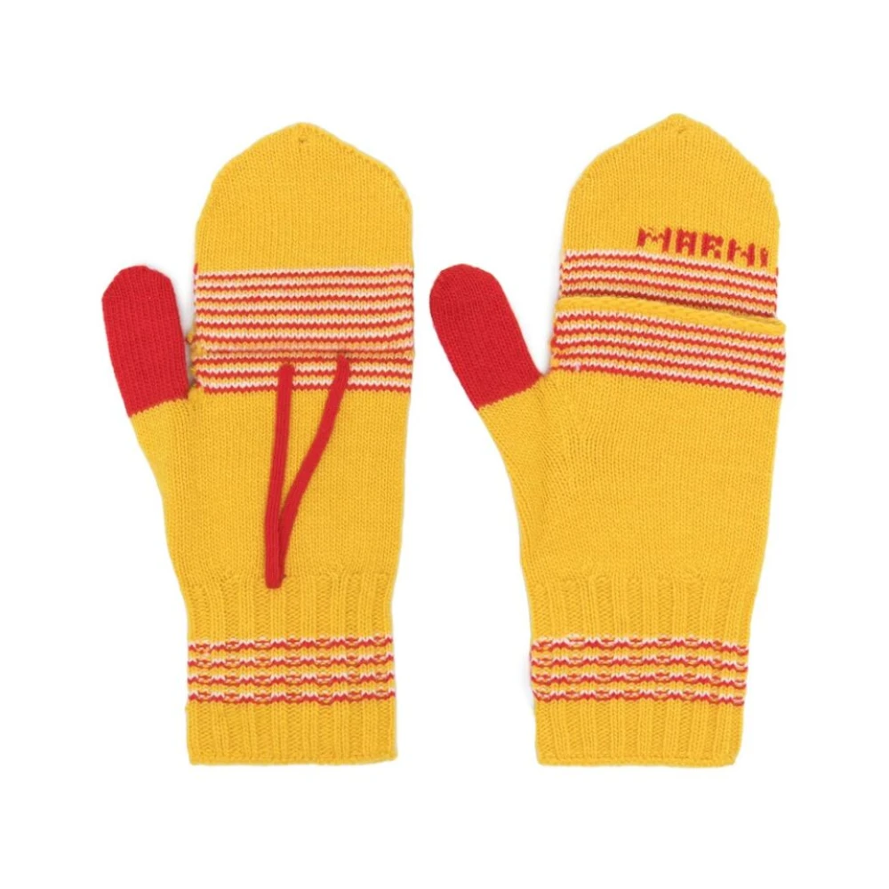 Marni Gloves Yellow Heren
