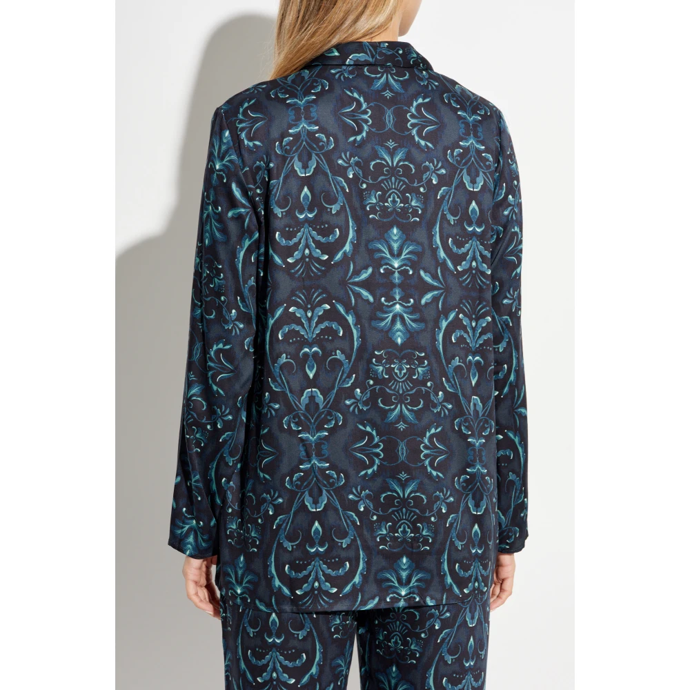 Hanro Shirt Marlene Blue Dames