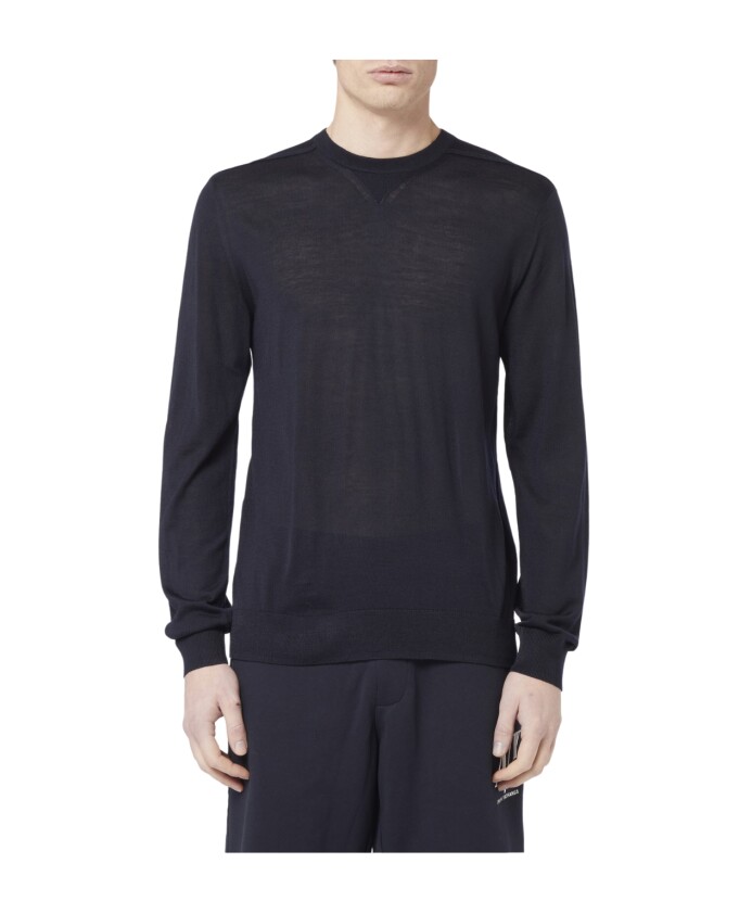 pull-col-rond-bleu-marine