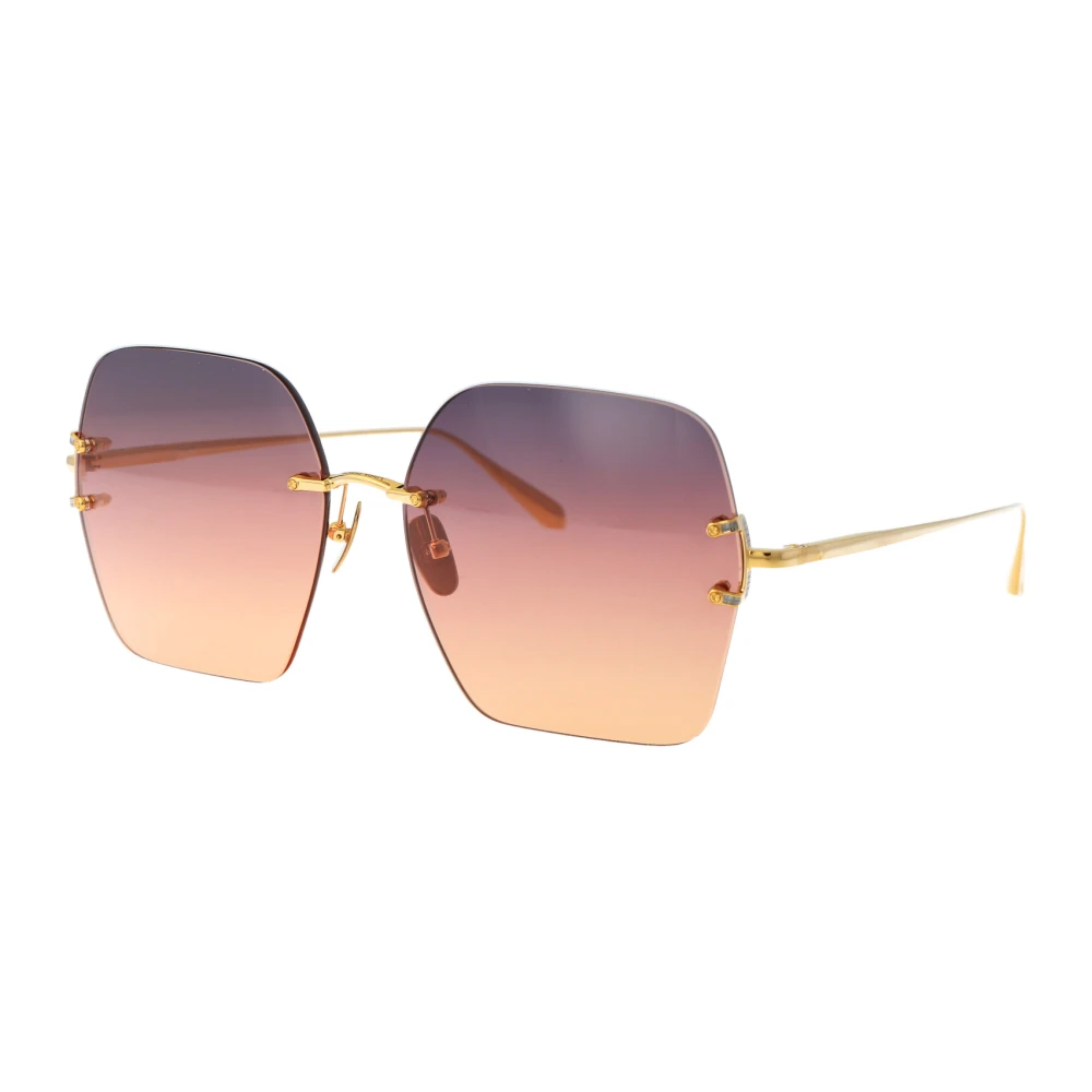 Linda Farrow Yellow Sunglasses, Female, 69 Mm, Stylish Carina Sunglasses For Summer