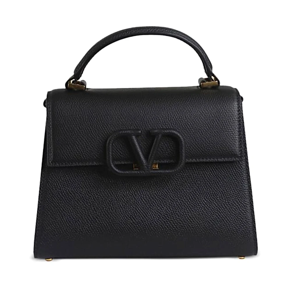 Valentino Garavani Stijlvolle leren tas voor vrouwen Black Dames