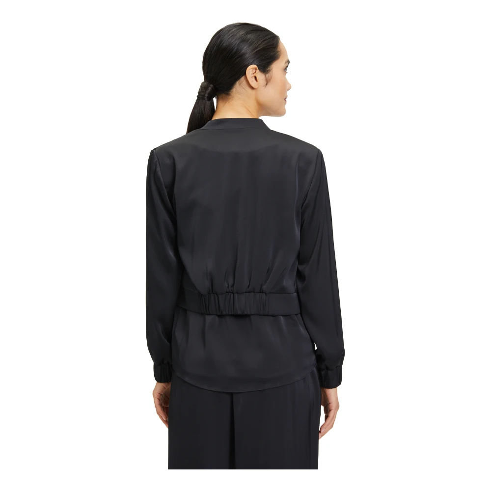 Vera Mont Stijlvolle Langarm Blouson Jas Blue Dames