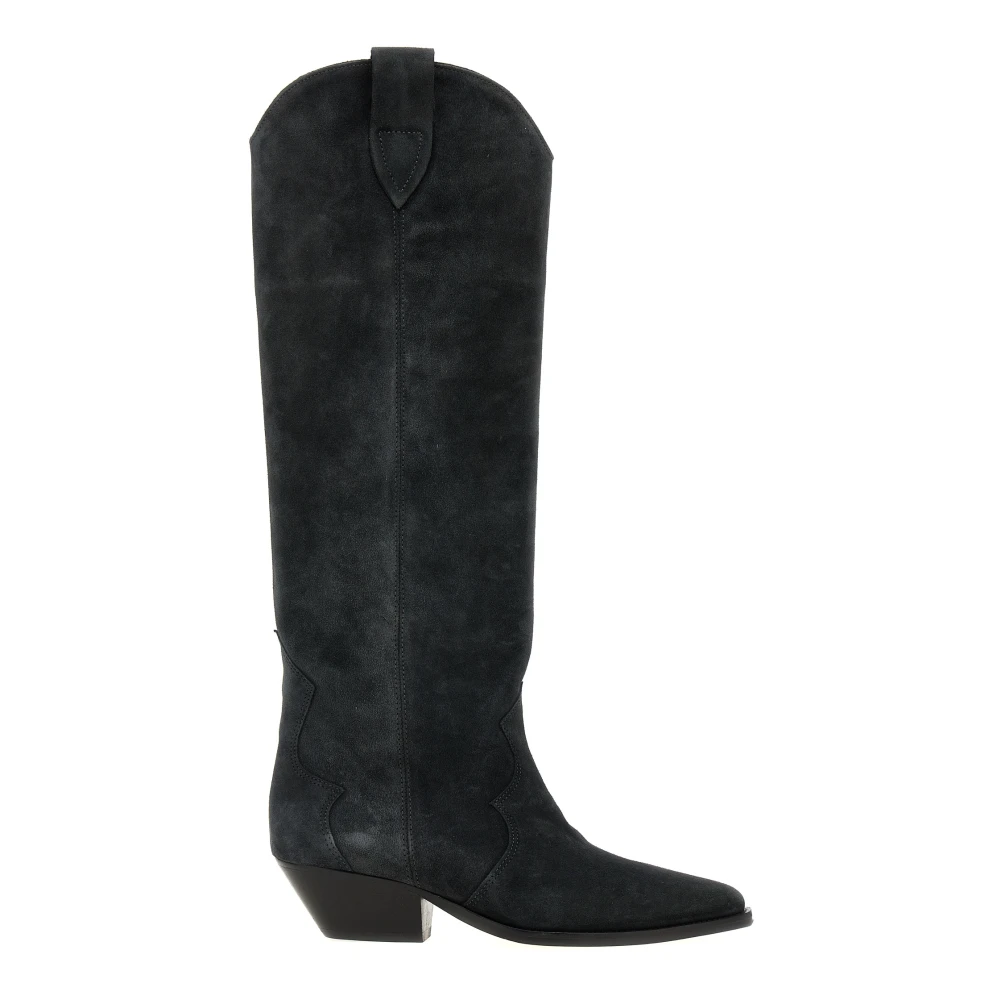 Isabel Marant Women's Black Cowboy & Biker Boots, 3 Uk, Denvee Boots