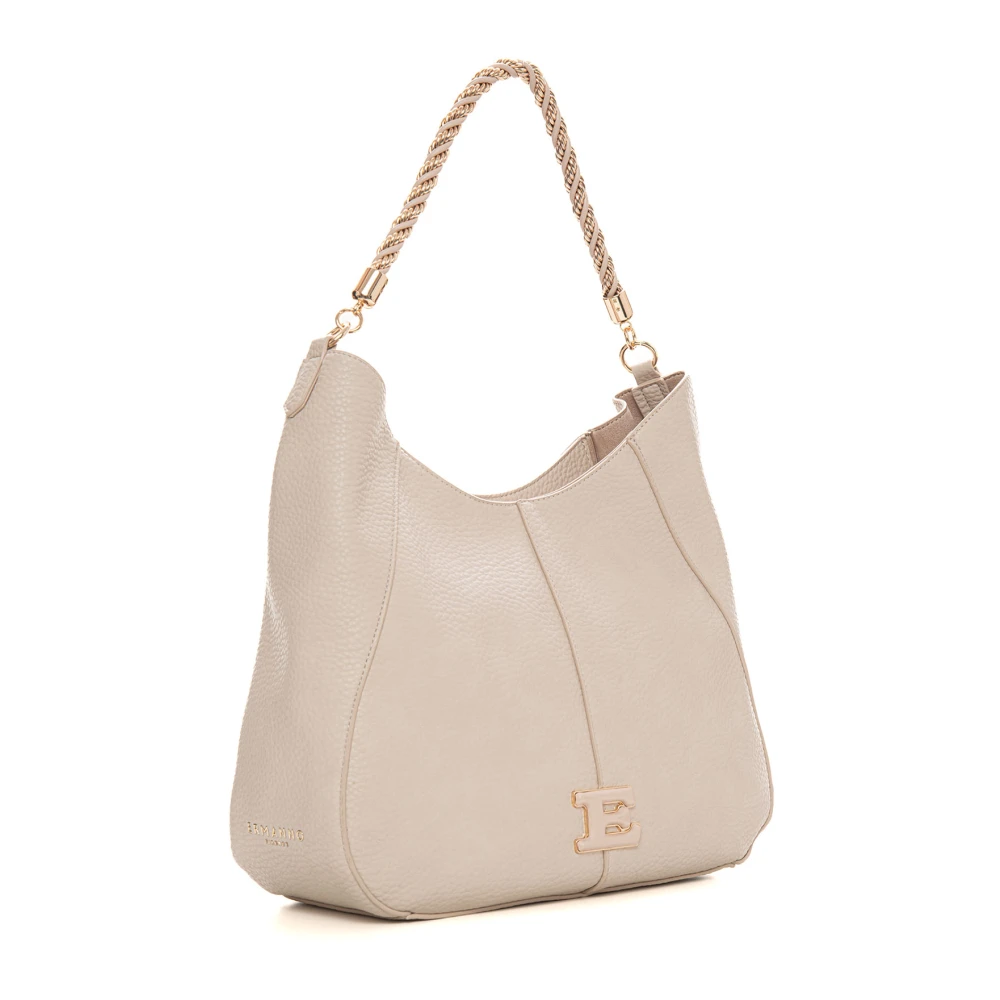 Ermanno Scervino Gevlochten Handvat Rits Tas Beige Dames