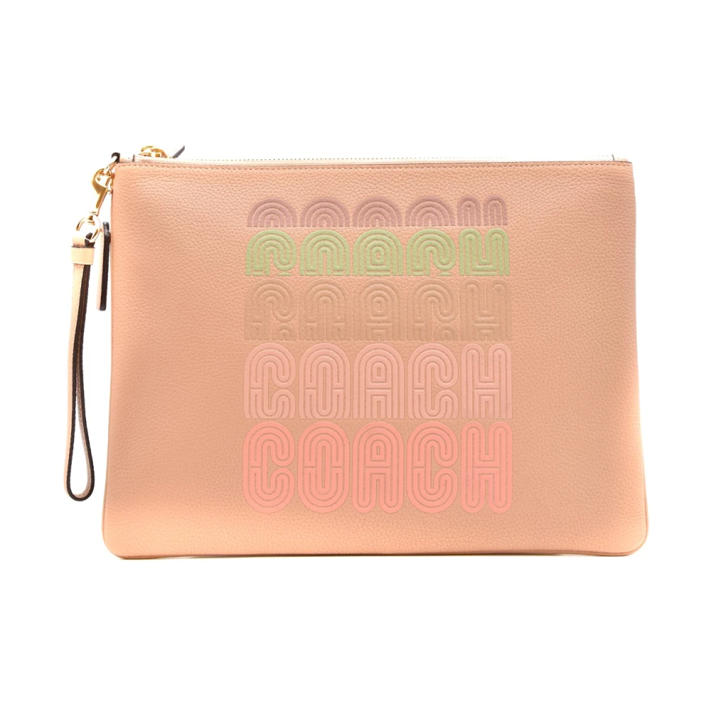 Coach Women's Pink Clutches, One Size, Envelope Clutch