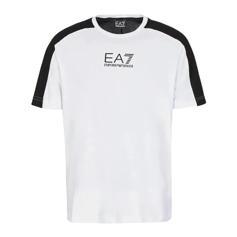 Emporio Armani EA7 Essentiële Witte T-shirt voor Maximaal Comfort White Heren