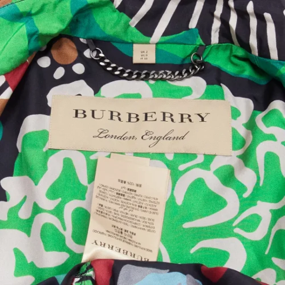 Burberry Vintage Pre-owned Silk outerwear Multicolor Dames