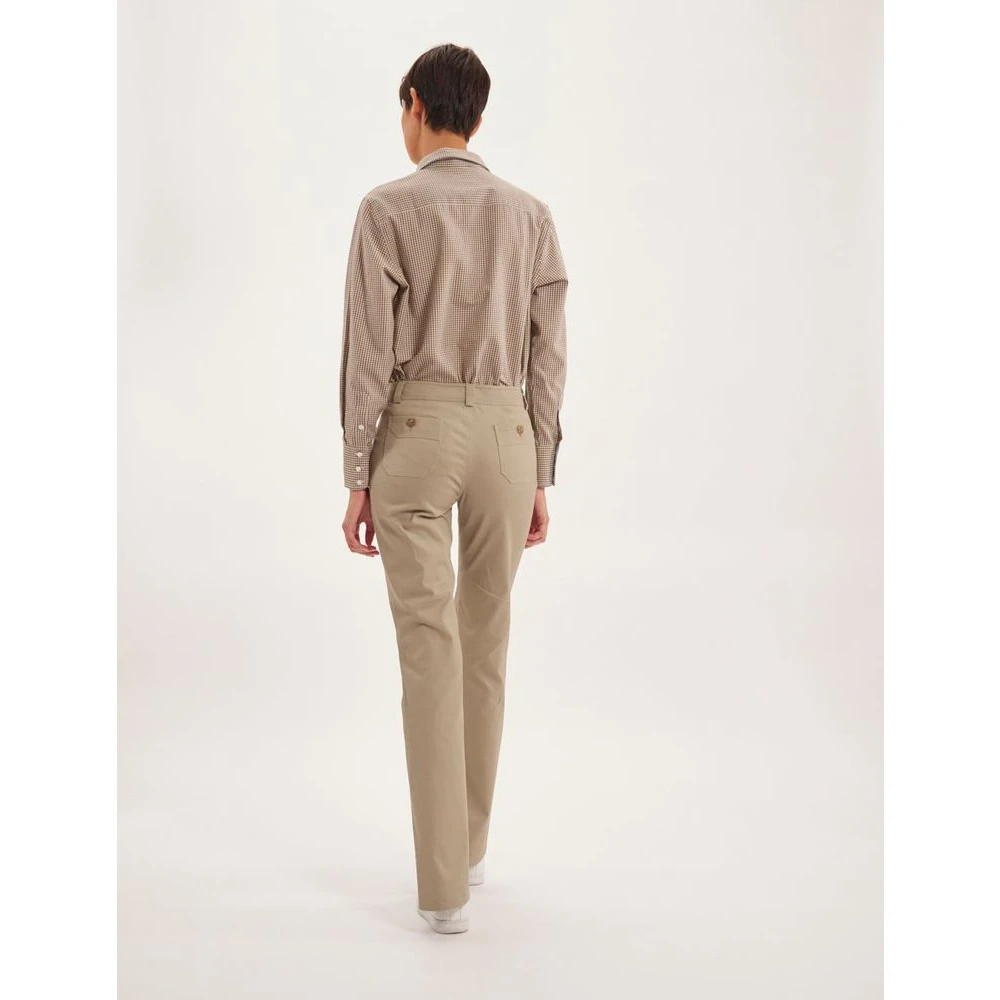 Ines De La Fressange Paris Charlotte lichte beige broek Beige Dames