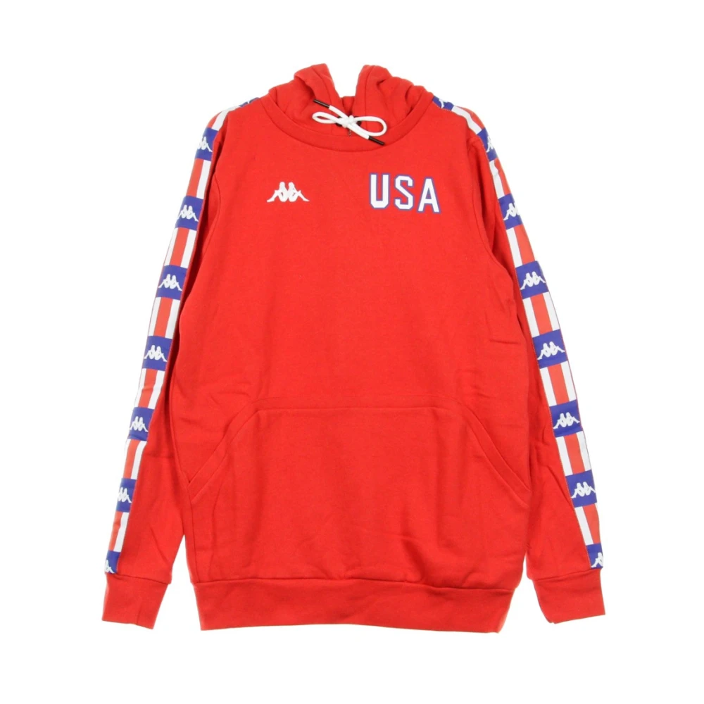 Kappa Mannelijk Rood Hoodies & Sweatvesten Heren, Xl, Stijlvolle Hoodie