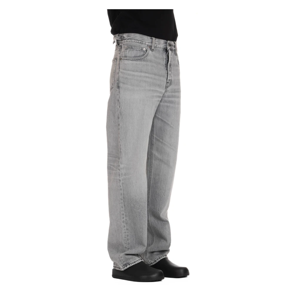 Haikure Lichtgrijze Over Fit Jeans Gray Heren