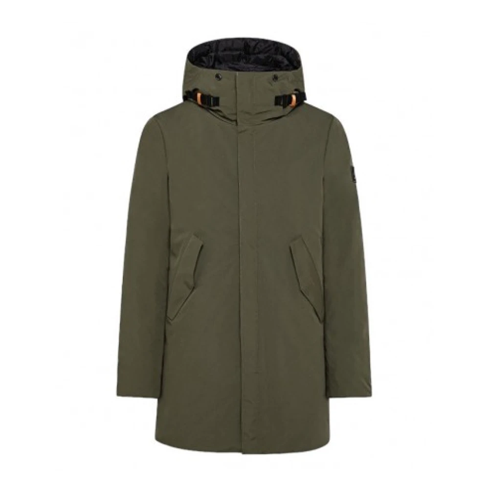 Giubbotto Parka uomo nero-militare, triplice utilizzo