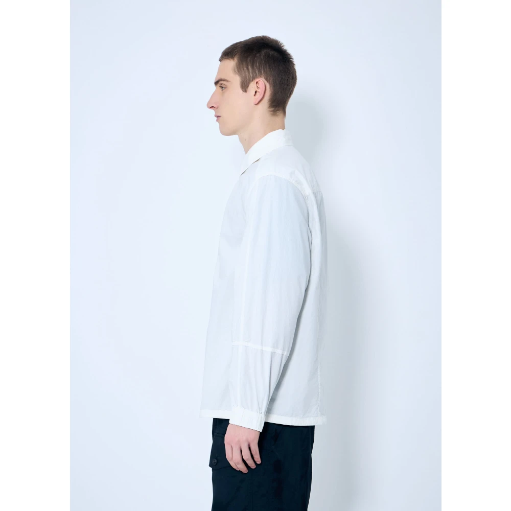 Dries Van Noten Katoenen Zip-Up Shirt White Heren