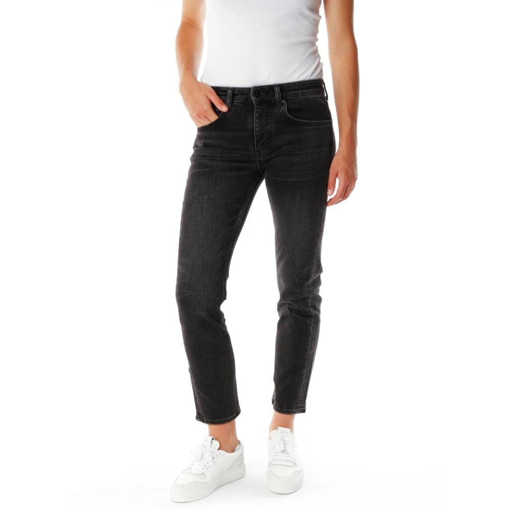 Ag Jeans Black Cropped Jeans - Female - Cropped Jeans - W24 - Jeans