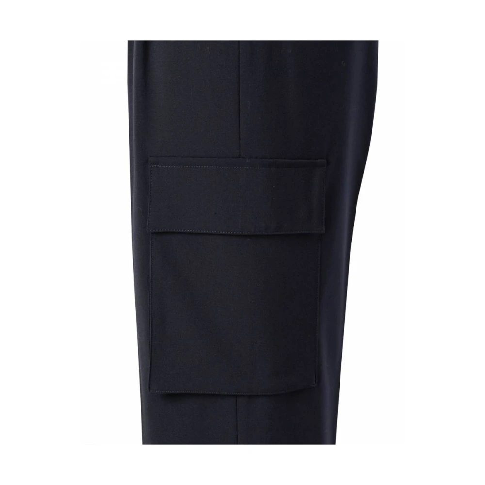 Herno Straight Trousers Blue Dames