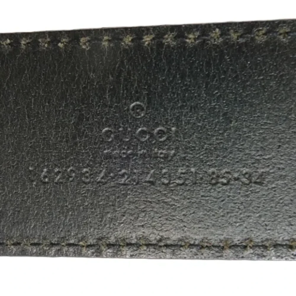 Gucci Vintage Pre-owned Leather belts Black Dames