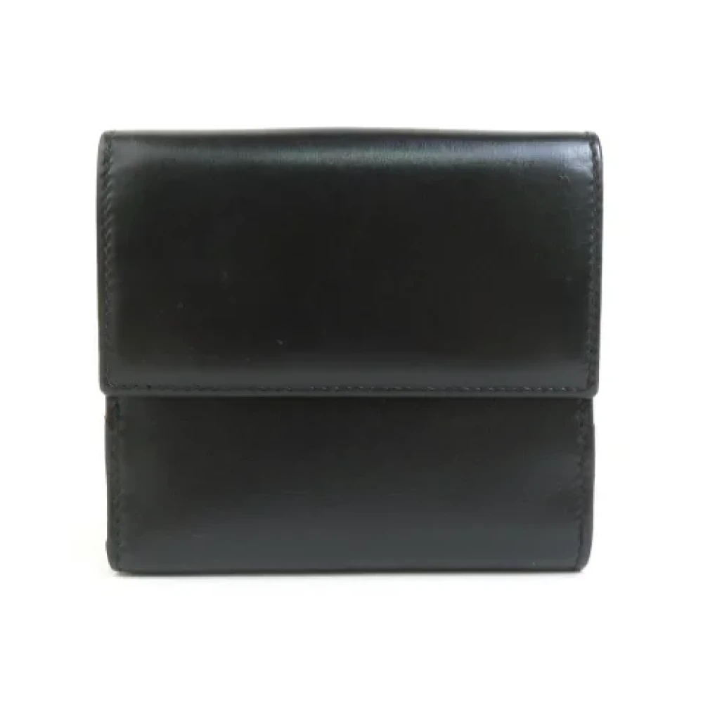 Gucci Vintage Pre-owned Leather wallets Black Dames